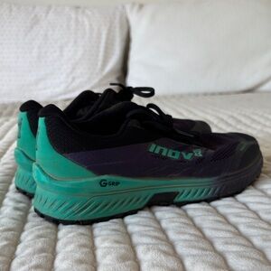 Inov-8 Black and Green Athletic Shoes